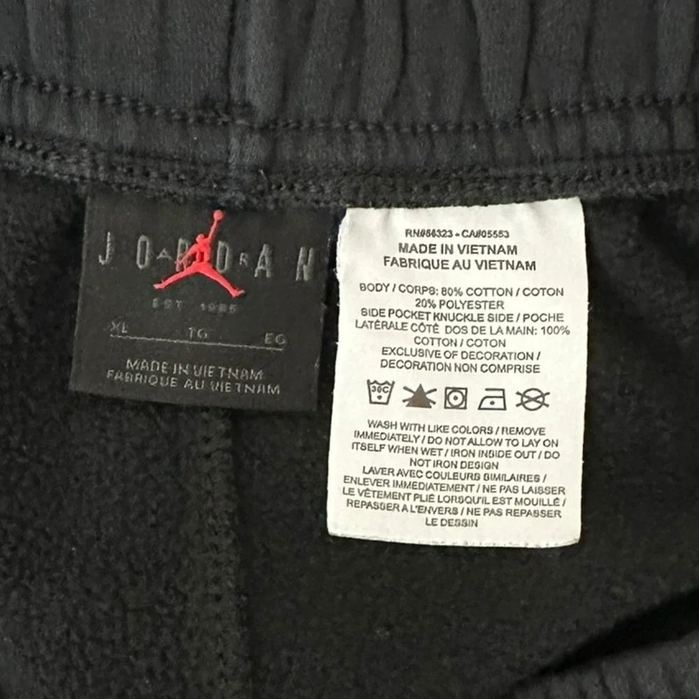 Nike Air Jordan Flight MVP Fleece Shorts Men's XL Black Neon Graphic DQ7552-010